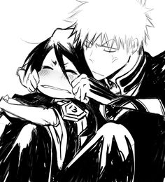 За щечки Bleach Ichigo And Rukia, Ichigo Bleach, Ichigo Manga, Bleach Couples, Urahara Kisuke