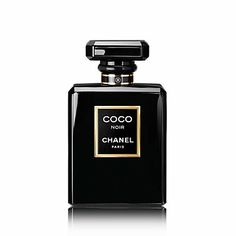 chanel coco noir eau de parfum spray bottle on a white background