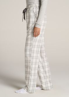 About Our Women’s Tall Flannel Pajamas You’ll never want to get out of bed when you’re wearing these women’s tall pajama pants. For years, tall women have had to settle for PJs that are way too short and fit in all the wrong places, but not anymore. You loved our classic flannel PJs and now we’re bringing you a pair with a regular fit and an open-bottom leg with all the length you need. These pajama pants have been designed exclusively for women between 5’9” and 6’6” with two different length op Pyjama Bottoms Aesthetic, Women’s Pjs, Cute Pjs Pants, Winter Pjs Women, Pj Pants Outfit, Cute Pj Pants, Pjs Winter, Fuzzy Pj Pants, Burr Basket