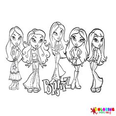 54 Bratz Coloring Pages - ColoringPagesOnly.com