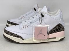 Air Jordan 3 Neapolitan, Size 7 Shoes, Off White Sneakers Outfit Women, Jordans To Get, Air Jordan For Women, J3 Shoes, Shoes To Get, Jordans For Women, Jordan 3 Neapolitan