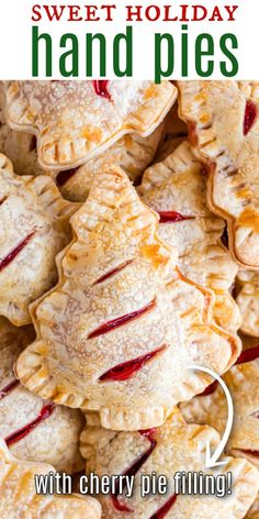 homemade hand pies with cherry filling are the perfect holiday treat for everyone to enjoy