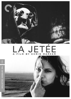 the movie poster for la jeteee, with two images of a woman and a man