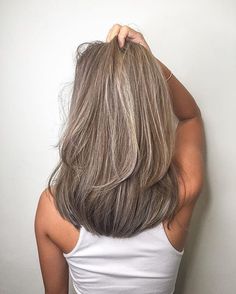 12 Ash Blonde Hair Colors You Will Love Girl Hair Color, Dark Ash Blonde Hair, Ash Grey Hair, Brunette With Blonde Highlights, Blonde Hair Colors, Blonde Highlights On Dark Hair, Before After Hair, Dark Ash Blonde