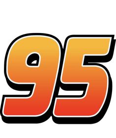 the 95 logo is shown in orange and yellow