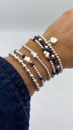 Sterling Silver Blue Crystal Bracelet Navy Blue Gift for Mom Blue Jewelry Women Set Stacked Bracelet Crystal Gift Mother Blue Bracelet Set - Etsy Navy Blue Bracelet, Blue Jewelry Set, Blue Crystal Bracelet, Sparkle Gift, Bracelet Set Silver, Bracelets Set, Bracelet Crystal, Set Jewelry, Blue Gift