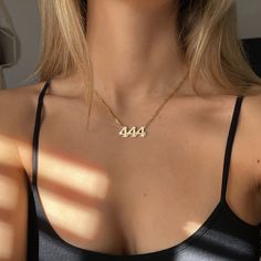 Angel Numbers Necklace, Angel Number Necklace, Number Jewelry, Healing Era, 2024 Goals, Number Necklace, Gold Necklace Layered, Angel Number, Cute Necklace