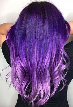 Balayage, Permanent Purple Hair Dye, New Trendy Hairstyles, Blue Grey Hair, Violet Hair Colors, Luxury Purple