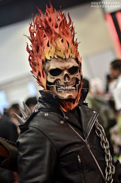 Amazing Ghost Rider cosplay Ghost Rider Costume, Cultura Punk, Awesome Cosplay, Epic Cosplay, Marvel Cosplay, Tokyo Otaku Mode, Bd Comics