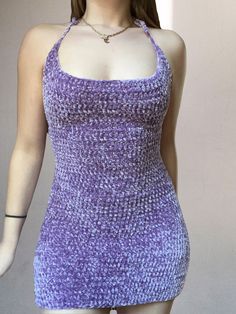 Best for a size medium  Such soft material! Somewhat adjustable top portion, see last photo laces up in the back for adjustable fit  Mini dress keep in mind it may be short if you're a tall person! Crochet Velvet Pattern, Mini Crochet Dress, Velvet Crochet Ideas, Velvet Crochet Top, Velvet Yarn Crochet Patterns, Velvet Crochet, Crochet Queen, Ideas Principales, Crochet Sweater Design