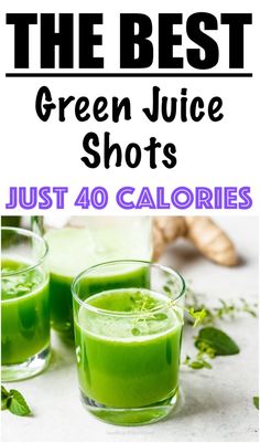 the best green juice shots just 40 calories and they are so good to eat