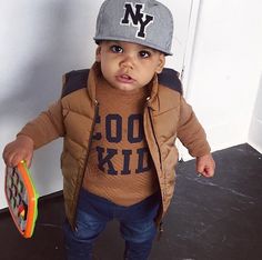 Pinterest @badgalronnie Kid Swag, Boy Vest Outfit, Swag Pictures, Urban Baby, Baby Boy Swag, Vest Outfit, Baby Swag