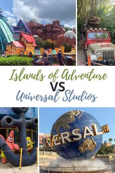 Islands of Adventure vs Universal Studios.