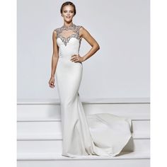 White And Silver Tarek Ediz Evening Gown. Brand New. Size 2. Tarik Ediz 93154. Only Worn Once. Dry Cleaned. Tarik Ediz Dresses, Silver Gown, Tarik Ediz, Formal Dresses Short, Plus Size Prom Dresses, Pageant Gowns, Prom Girl, Dresses White, Perfect Wedding Dress