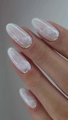 Winter Wedding Nails, Wedding Nails French, Smink Inspiration, Wedding Nails Glitter, Cute Nails For Fall, Different Nail Shapes, Wedding Nails For Bride