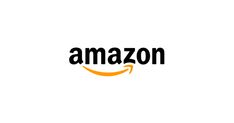 an amazon logo on a white background