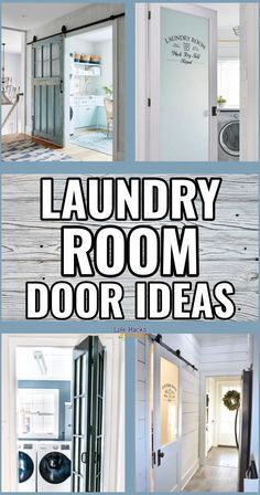 the laundry room door ideas are great for small spaces
