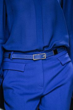 Elie Saab Spring, Purple Monochrome, Classic Blue Pantone, Yves Klein Blue, Belt Blouse, Winter Typ, Inspiration Photos, Azul Royal