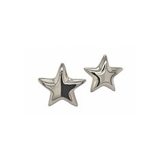 two silver stars are shown on a white background, one is black and the other is grey
