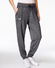 Under Armour Heathered Ua Tech Pants Workout Clothing, Under Armour Women, Couture, Tech Pants, Sweatpants Outfit, Pilates Reformer, Comfy Pants, Pants White, Under Armour Pants