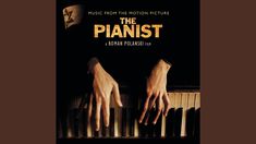 the pianoist movie poster with two hands on top of an organ keyboard in front of a black background