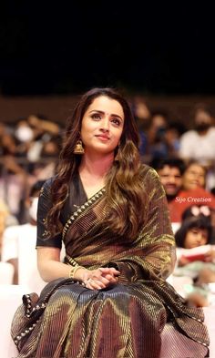 trisha krishnan in a brown saree for ps1 1 Kerala Saree Blouse, Ponniyin Selvan, Kerala Saree Blouse Designs, Simple Saree Designs, Indian Bridal Sarees, Draping Fashion, Indian Saree Blouses Designs, Saree Designs Party Wear