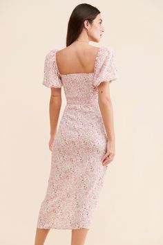 Rent Square Neck Floral Midi Dress from Nuuly. Pick 6 items for $98/month. Free shipping + returns. International Style, Sunday Brunch Dress, Dress Models, Baby Shower Outfit, Subscription Gifts, Astr The Label, Small Dress, Floral Midi Dress, Friend Wedding