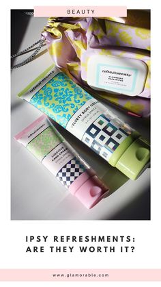 NEW Refreshments service from Ipsy: Are these products any good? Here's my verdict so far! #ipsy #refreshments #ipsyglambag #skincare #beauty #nontoxic #cleanbeauty Face Wipes, Cleansing Face, Anti Acne, Beauty Products Drugstore