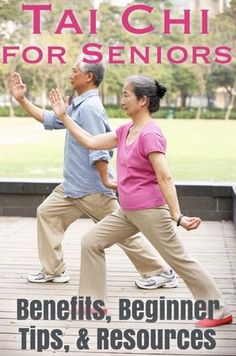 two people doing taichi for seniors on the cover of their book, benefits, beginner tips and resources