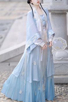 SKU: LIN01014 Fabric: Polyester Cotton Chiffon Style types: Sweet Hanfu Season: Spring, Summer, Autumn, Winter Notice: Any of the accessory is not included. Size(IN) Bust Waist Dress Length Clothing Length S 37.40-45.28 37.40 42.13 23.62 M 38.98-46.85 38.98 43.70 24.41 L 40.55-48.43 40.55 45.28 25.20 Kimonos, Traditional Chinese Clothing Woman, Chinese Fancy Dress, Traditional Asian Clothing, Style Types, Chinese Song, Ancient Dress, Chiffon Style, Traditional Chinese Dress