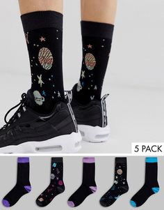 ASOS DESIGN 5 pack ankle socks with ombre space design save | ASOS Sock Packs, Struggle Is Real, Ankle Socks, Space Design, Mens Socks, Egift Card, Winter Boot, Fashion Online, Asos