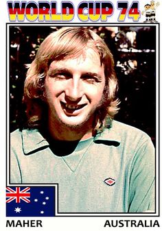 an australian soccer player is featured on the cover of world cup 74