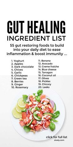 Healthy Gut Recipes, Gut Health Diet, Gut Healing Recipes, Gut Health Recipes, Probiotic Foods, Ingredient List, Makanan Diet, Gut Healing