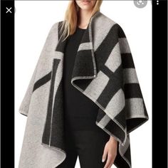 Brand New With Tag Never Been Worn. Price Is Firm Burberry Cape, Burberry Plaid, Wool Hoodie, Womens Poncho, Burberry Jacket, Cashmere Color, Wool Poncho, Burberry Prorsum, Burberry Women