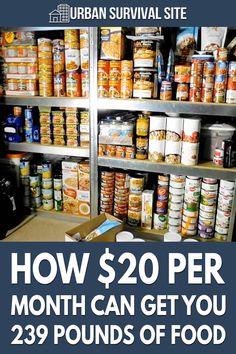 Food Stockpile, Survival Food Storage, Preppers Pantry, Emergency Food Storage, Emergency Food Supply