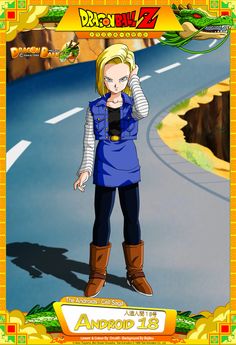 an anime character is standing in the middle of a road with her hand on her head