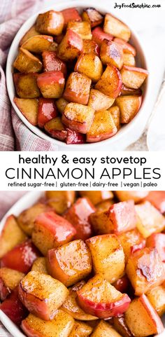 healthy and easy stovetop cinnamon apples