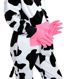 You're chill, you graze, and you go wherever your dog says. We've got a costume in mind: the Women's Cow Costume! This ultra-comfortable easy-wear jumpsuit will have you udderly adorable in just one zip. Throw on your hood to show off those ears, and slip your fingers into the udder front pockets to look the real deal. Cowabunga - you're set. Cow Costume Women's, Cow Halloween Costume, Home Halloween Costumes, Animal Onesies, Cow Costume, Halloween Costumes For Women, Tipsy Elves, Funny Farm, Funny Onesies