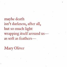 a quote from mary o'connor about death