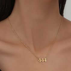 New Angel Number 444 Numerology Minimalist Golden Necklace ~ Spiritual Jewelry Dainty Minimalistic 18kgp Stainless Steel Boutique Necklace ‘444’ Angel Number Elegant & Simple Clean Cut Minimalist Design Measurements: Chain 18 In + 2 In Extender 444: 0.8 In W Hallmarks | Stamps: 18kgp New In Package | Removed Only To Photograph!! **Other Versions Of This Necklace Available | See My Page For Listings** Jewelry Obsessed & Browsing? Feel Free To Stop By My Page For Over 250 Active Jewelry Listings! Gold 444 Necklace, 444 Numerology, 777 Necklace, 444 Necklace, 444 Angel Number, Angel Number 444, Necklace Spiritual, Heart Stone Necklace, Angel Number Necklace