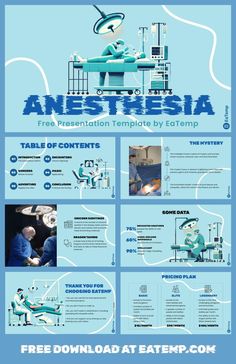 the medical powerpoint presentation is shown in blue