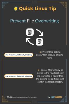 the quick linux tip to prevent file overwritering