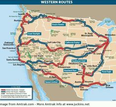 the western long distance route map shows where to go and what to see in each country