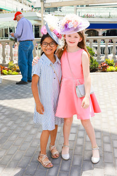 Fun and fashion for all ages during Derby week. Find your inspiration to show off your best looks. #fashion #kentuckyderby #style #hat