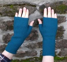 Kylie Fingerless Mitts Crochet pattern by Stefanie Bold | LoveCrafts Tunisian Simple Stitch, Crochet Mitts, Glove Pattern, Simple Stitch, Tunisian Crochet Patterns, Tunisian Crochet Stitches, Fingerless Mitts, Crochet Fingerless Gloves, Crochet Gloves