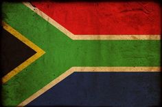 the flag of south africa is painted on an old, grungy wallpaper