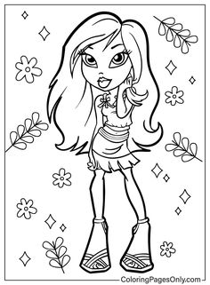 54 Bratz Coloring Pages - ColoringPagesOnly.com