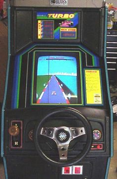 an old arcade game is shown in this image
