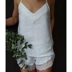 Linen pajama. Linen top. Linen camisole. Linen cami top. Linen | Etsy Couture, Linen Lingerie, Textured Fabric Dress, Linen Cami, Luna Fashion, Linen Sleepwear, Linen Camisole, Sewing Pants, Linen Pajamas