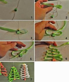 how to make a christmas tree out of scissors